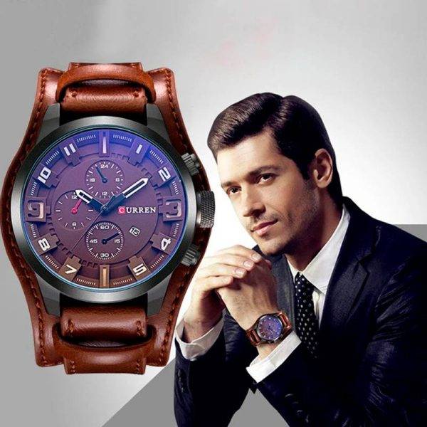 RELOJ CURREN - MARRON