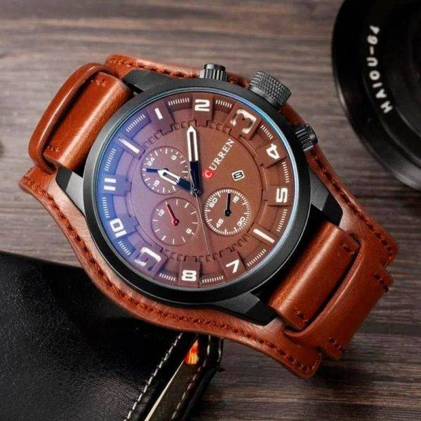 RELOJ CURREN - MARRON