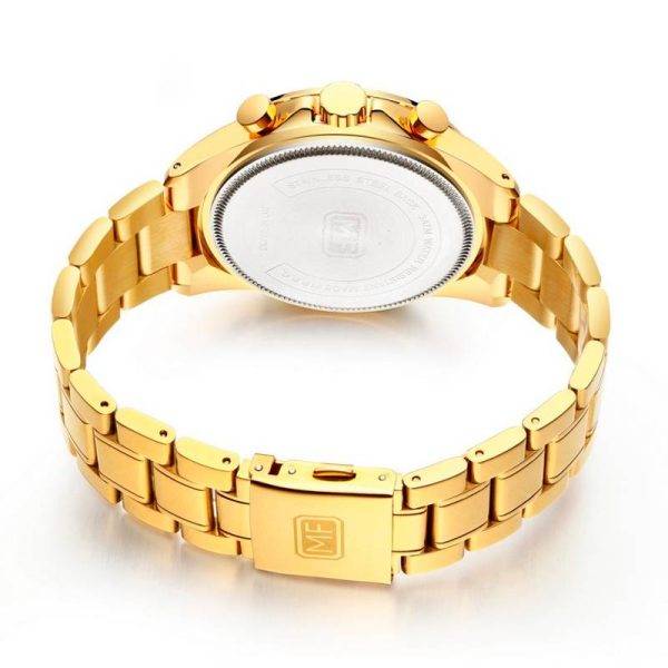 RELOJ MINIFOCUS - DORADO AZUL EN ACERO