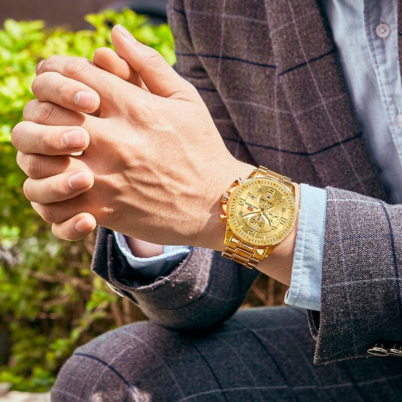 RELOJ MINIFOCUS - DORADO