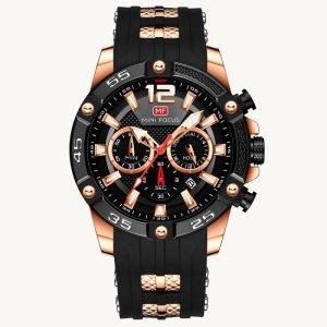 RELOJ MINIFOCUS - NEGRO DORADO