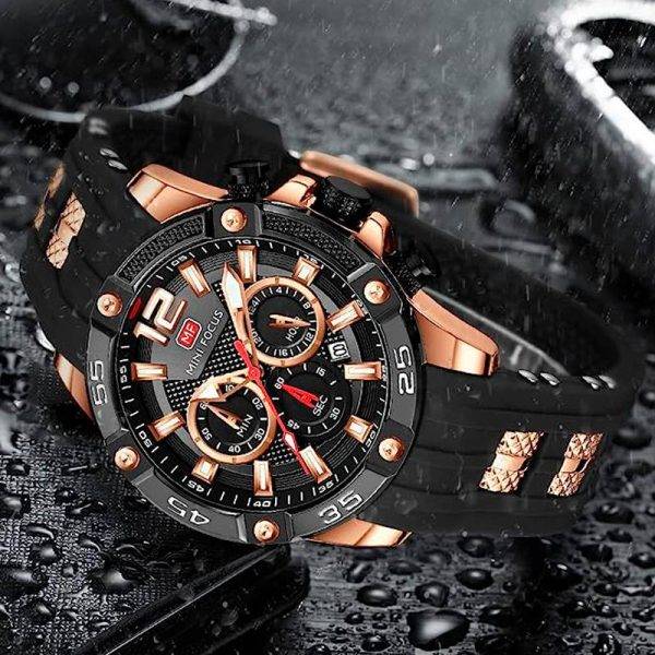 RELOJ MINIFOCUS - NEGRO DORADO