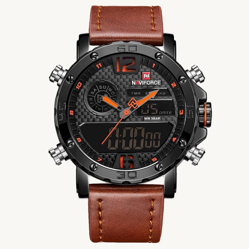 RELOJ NAVIFORCE - MARRON DE CUERO PARA HOMBRE