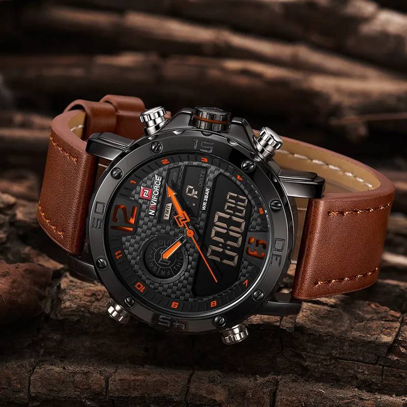 RELOJ NAVIFORCE - MARRON DE CUERO PARA HOMBRE