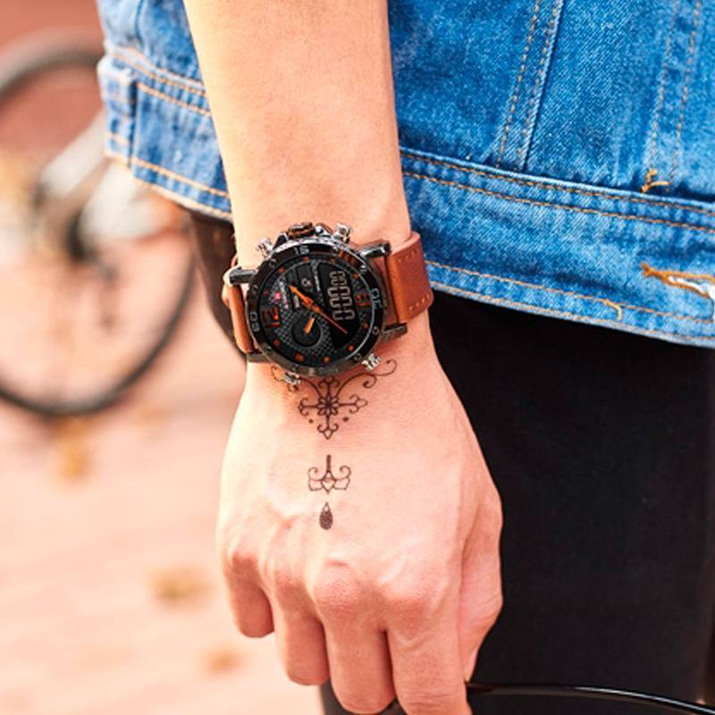 RELOJ NAVIFORCE - MARRON DE CUERO PARA HOMBRE