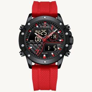 RELOJ NAVIFORCE - ROJO CORREA DE SILICONA