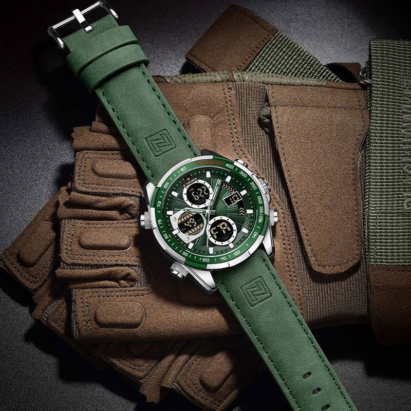 RELOJ NAVIFORCE - VERDE PLATA