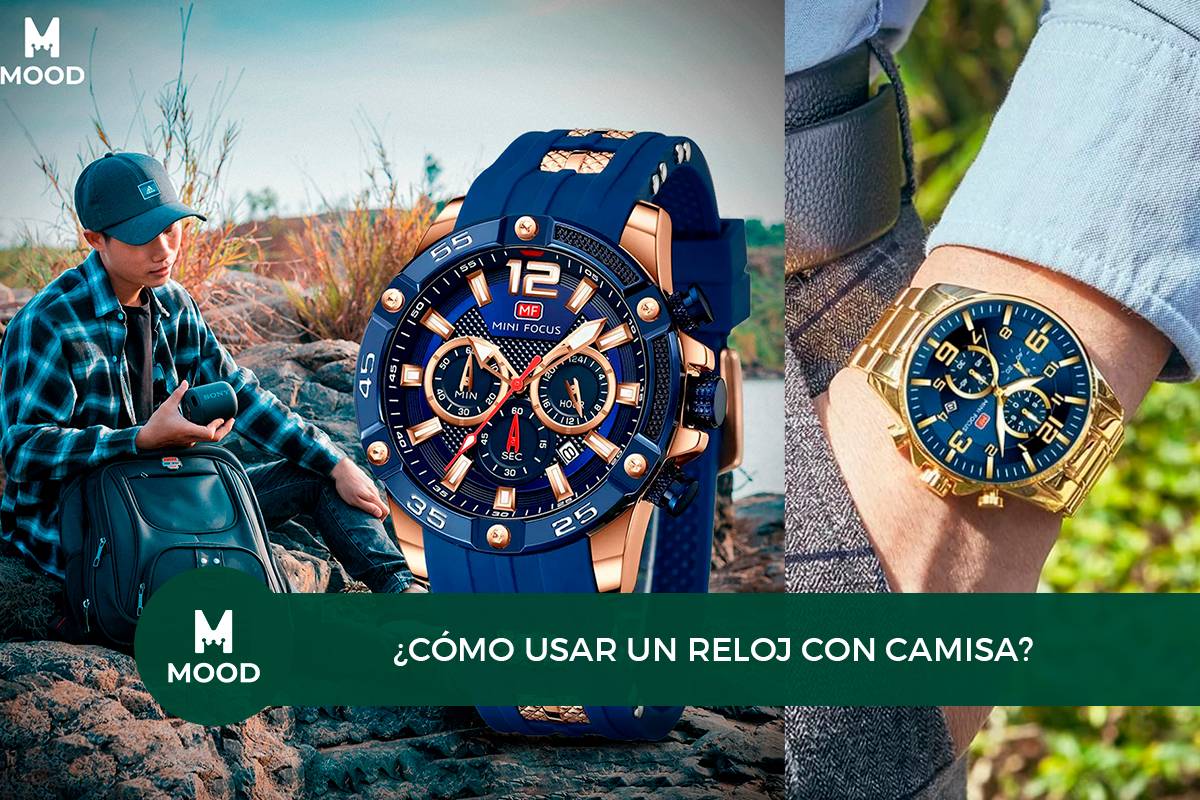como usar un reloj con camisa